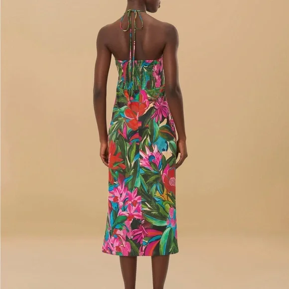 FARM Rio Strapless Dress with Bold Floral Print size small worn once - Picture 4 of 4